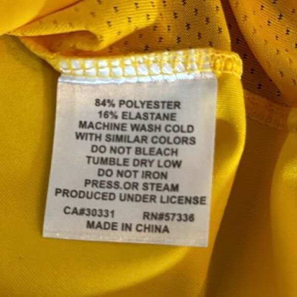 Admiral Mens Gold Authentic Referee Jersey Short Sleeve Front 1/2 Zip Size S NEW - Picture 13 of 13